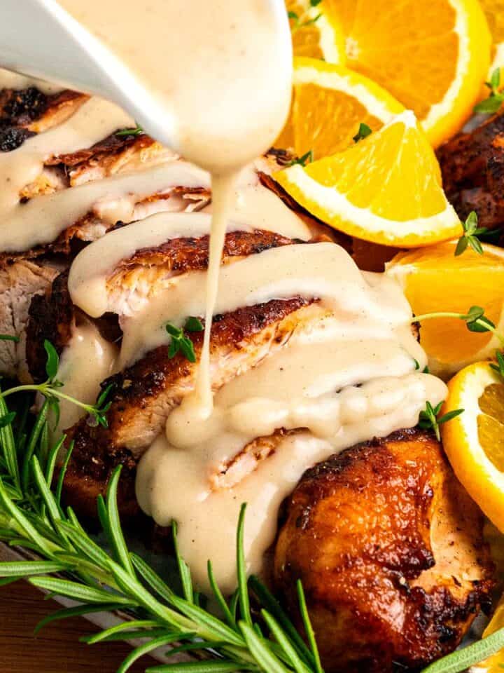 gravy served with turkey.