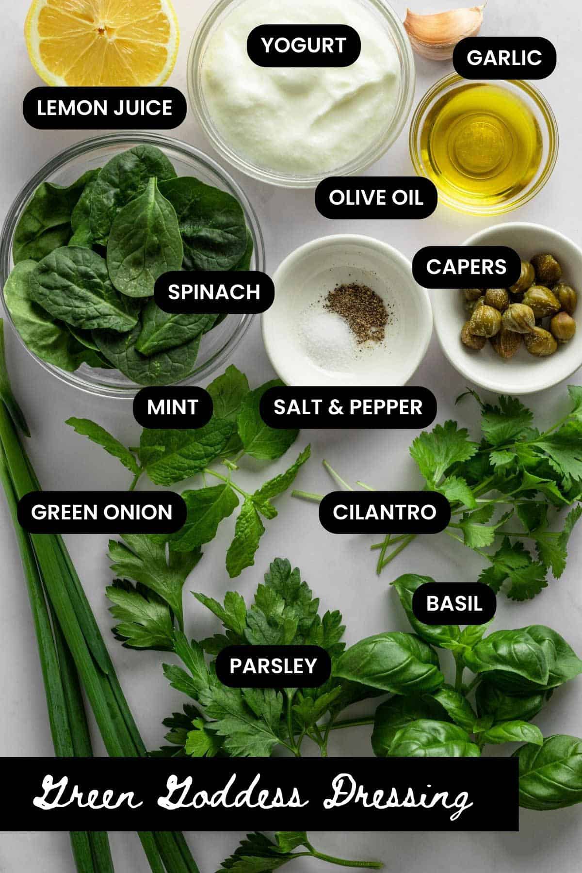 green goddess salad dressing ingredients
