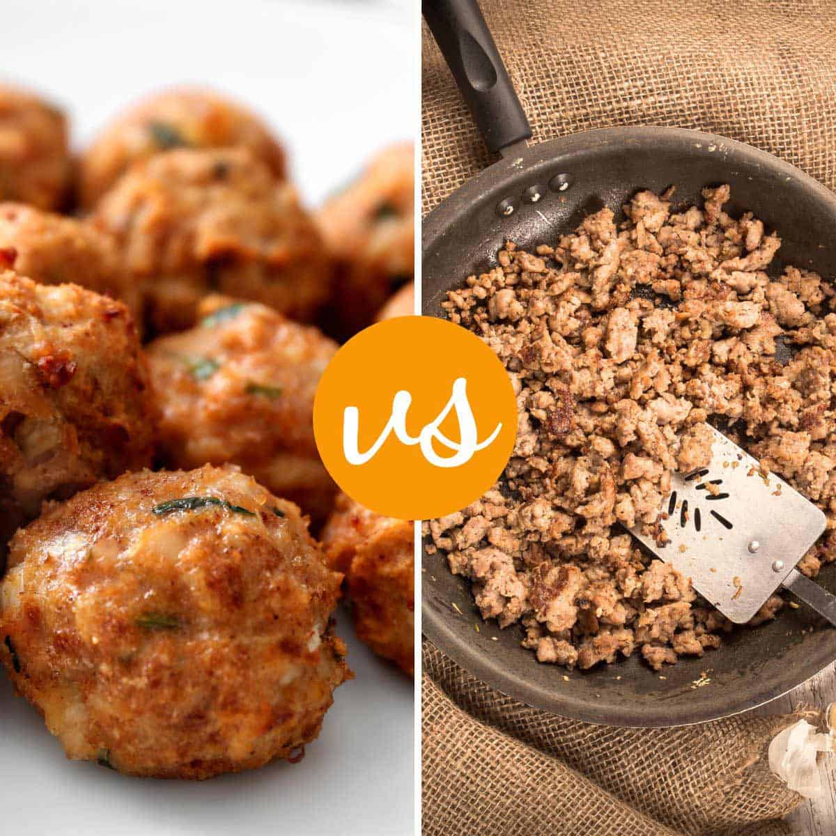Ground chicken vs ground turkey differences in cooking.