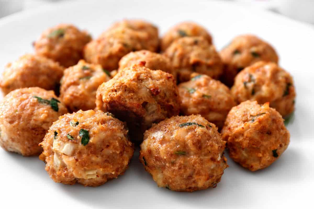 Ground turkey meatballs.