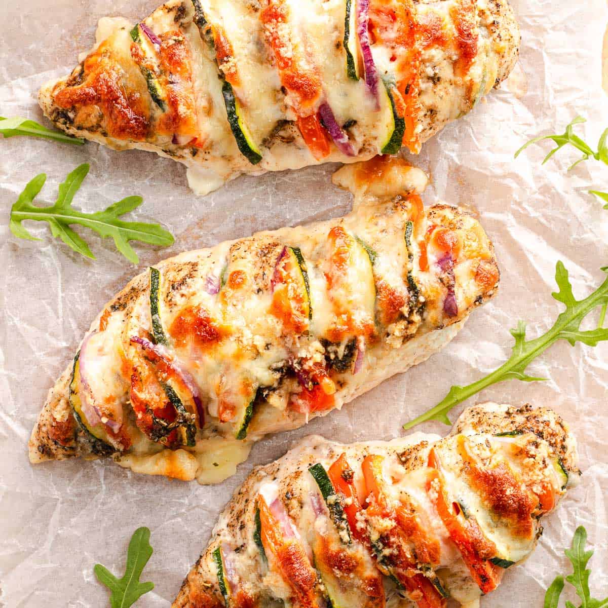 Hasselback Chicken Primavera