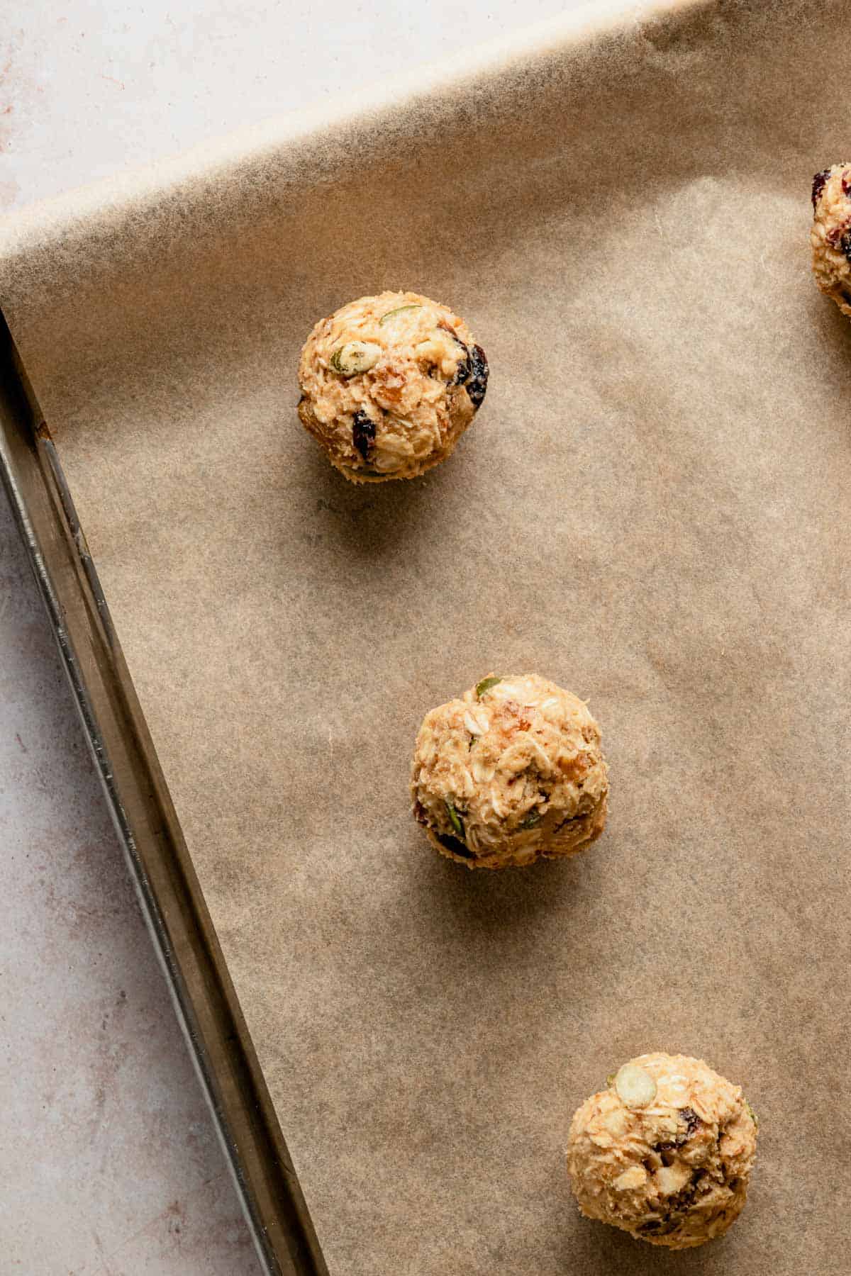 healthy breakfast oatmeal cookie dough balls