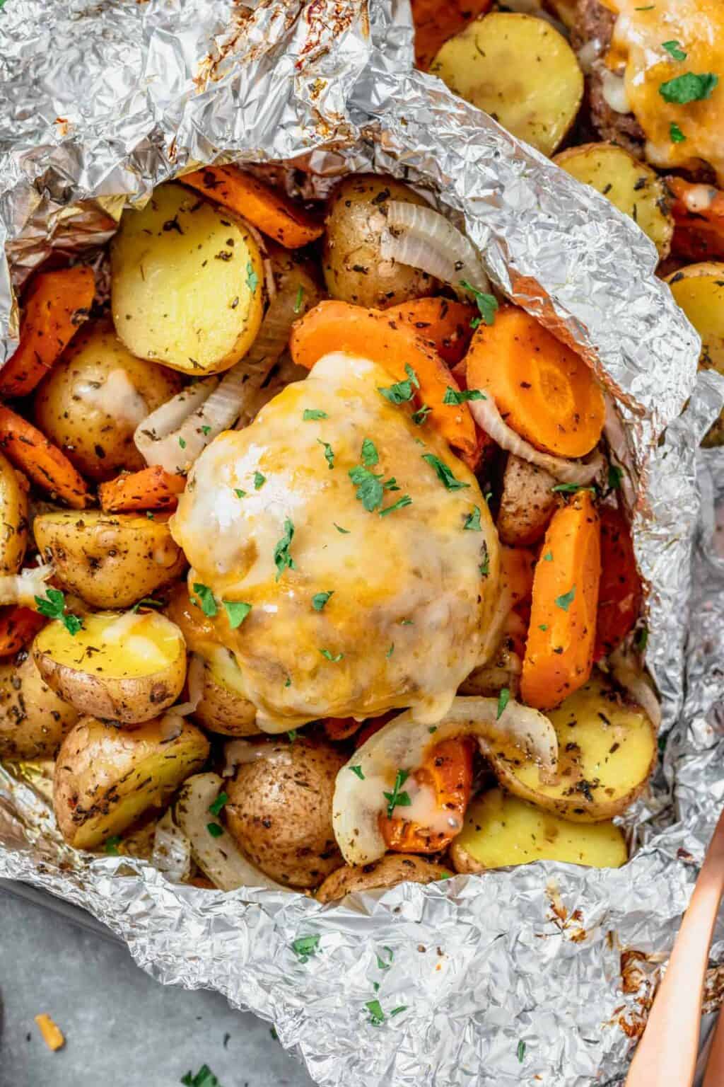 Hamburger Foil Packets Easy Hobo Dinner (Oven or Grill) The Yummy Bowl