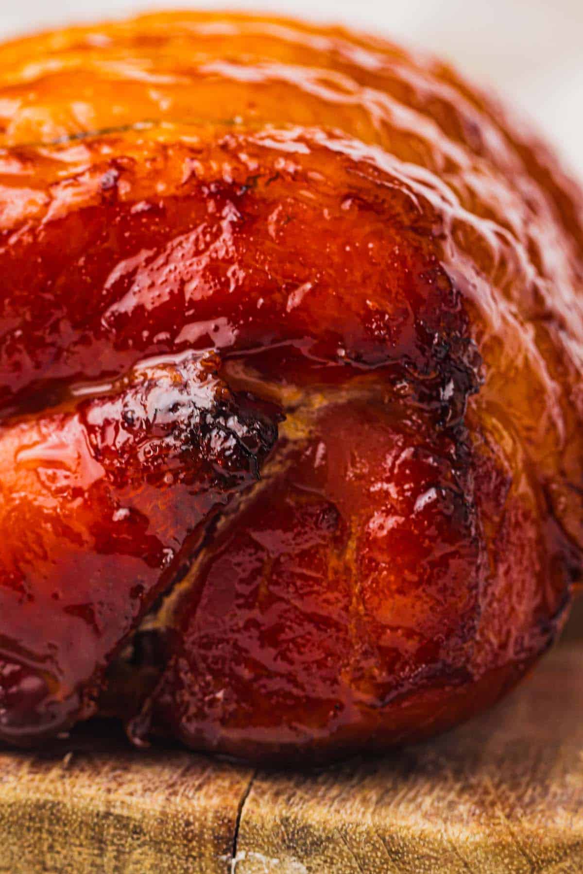 Honey glazed ham.