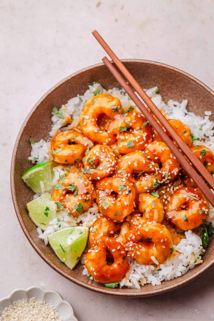 Spicy Hot Honey Shrimp Ready In Less Than 15 Minutes!