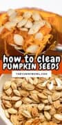 pumkin seeds cleaning.