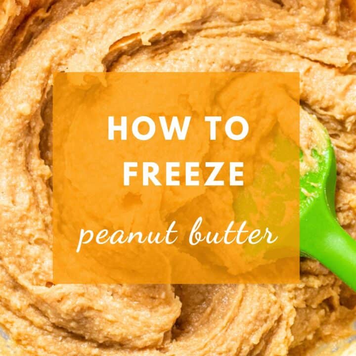peanut butter jar and peanuts.