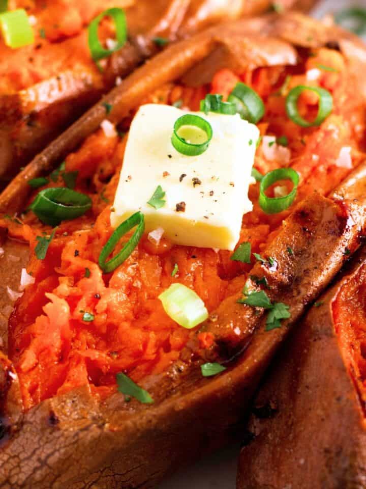 reheating baked potatoes.