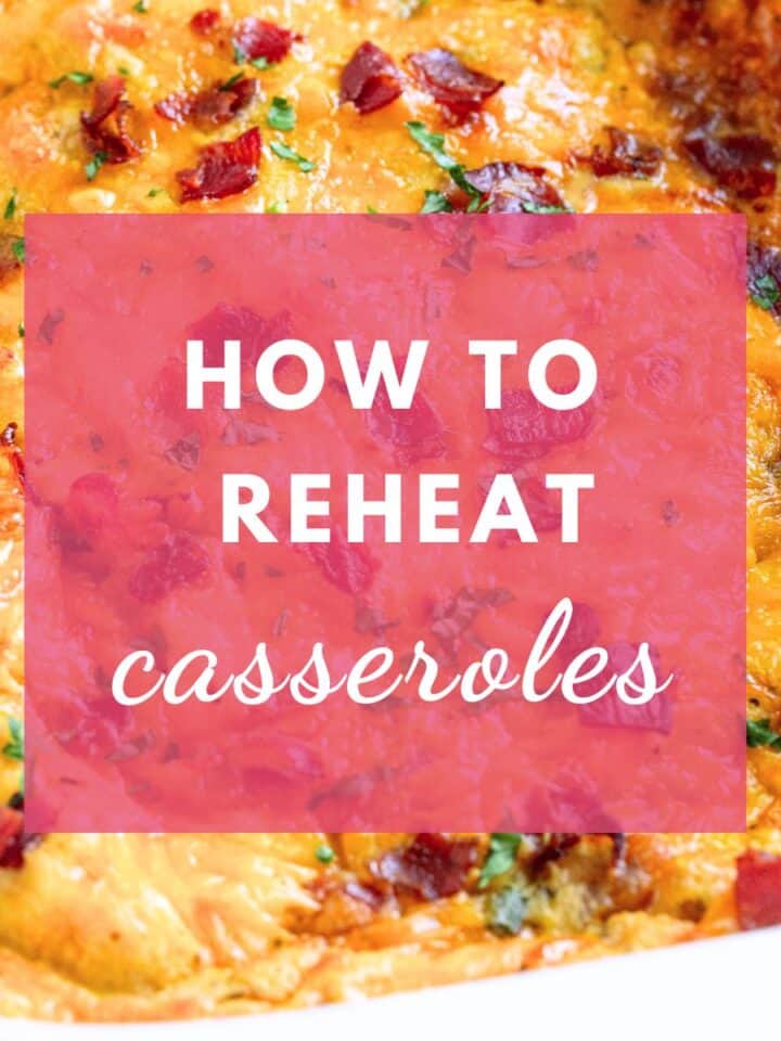 how to reheat casserole easy in oven.