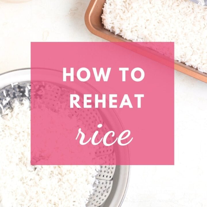 how to reheat rice.