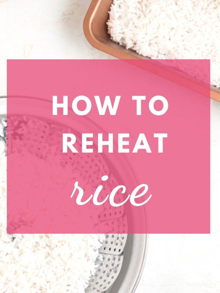 how to reheat rice.