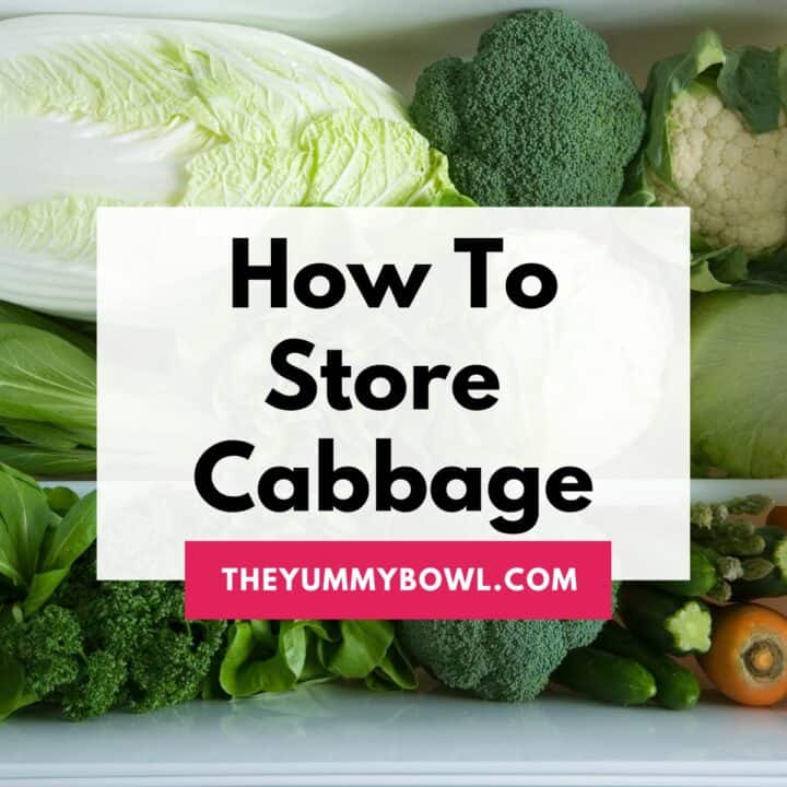 how to store cabbage in the fridge.