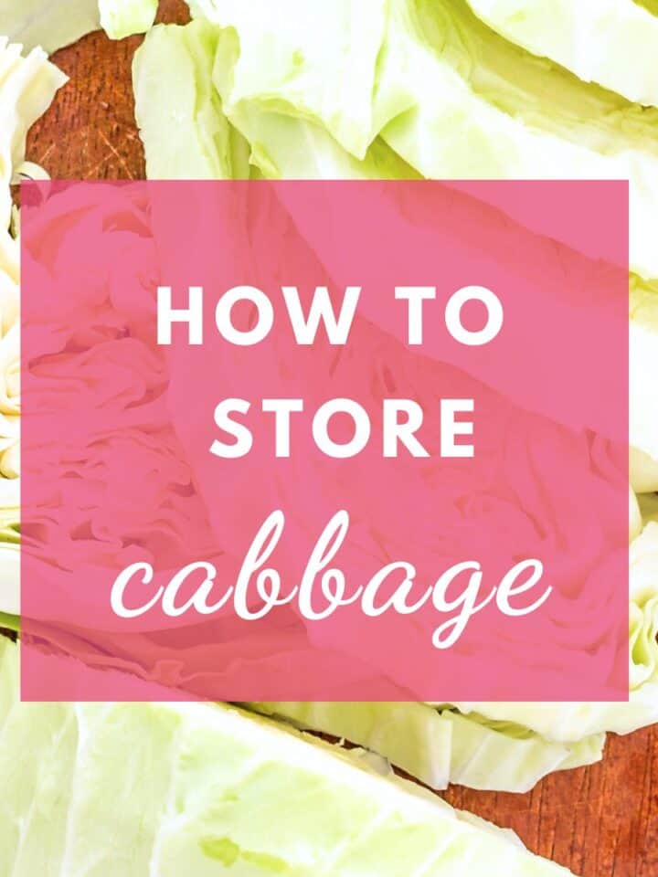 cababage slices.
