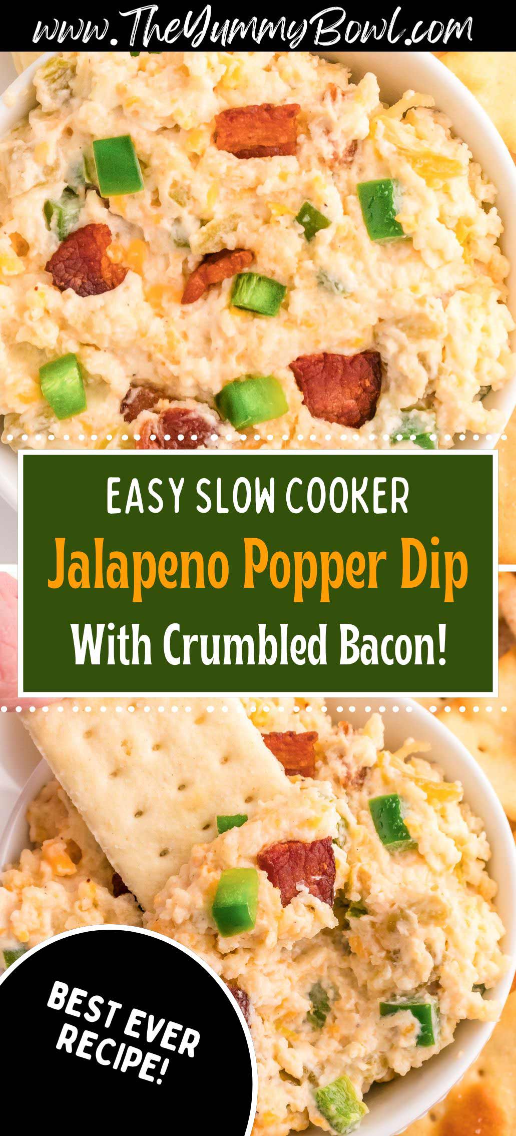 Crock Pot Jalapeno Popper Dip - Addictive and Yummy!