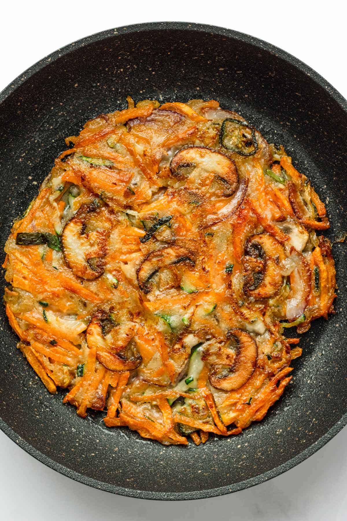 Korean vegetable pancake Yachaejeon.