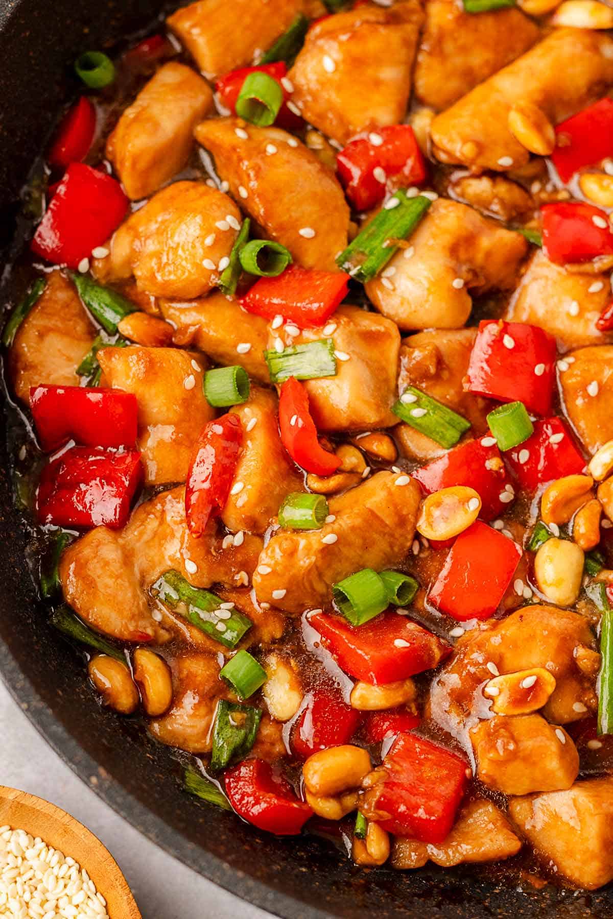 kung pao chicken stir fry.