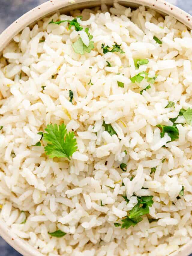 garlic cilantro lime rice.