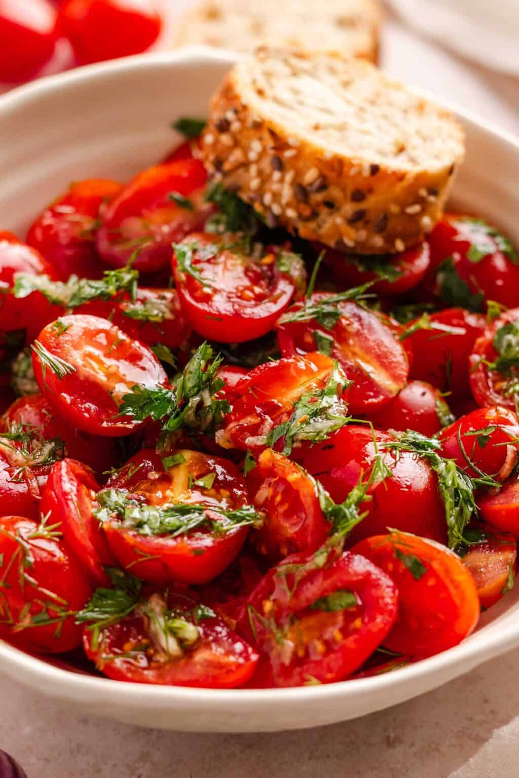 Marinated Cherry Tomatoes (Perfect Appetizer!)