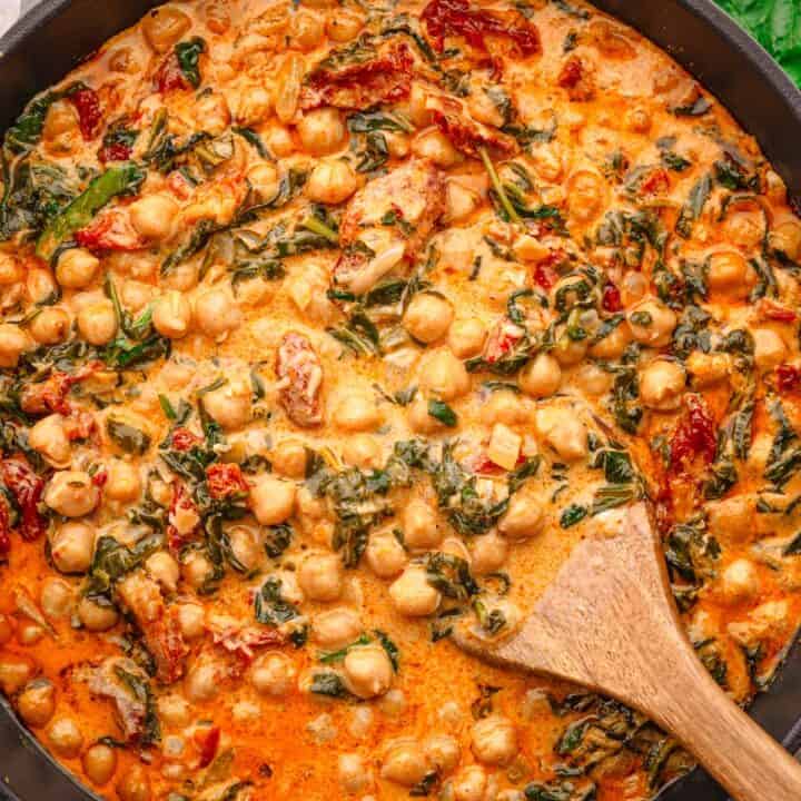 Creamy marry me chickpeas.