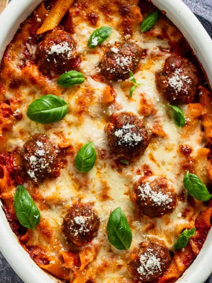 meatball baked ziti.