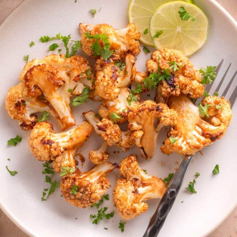 Crispy Miso Cauliflower (Air Fryer or Oven Method)