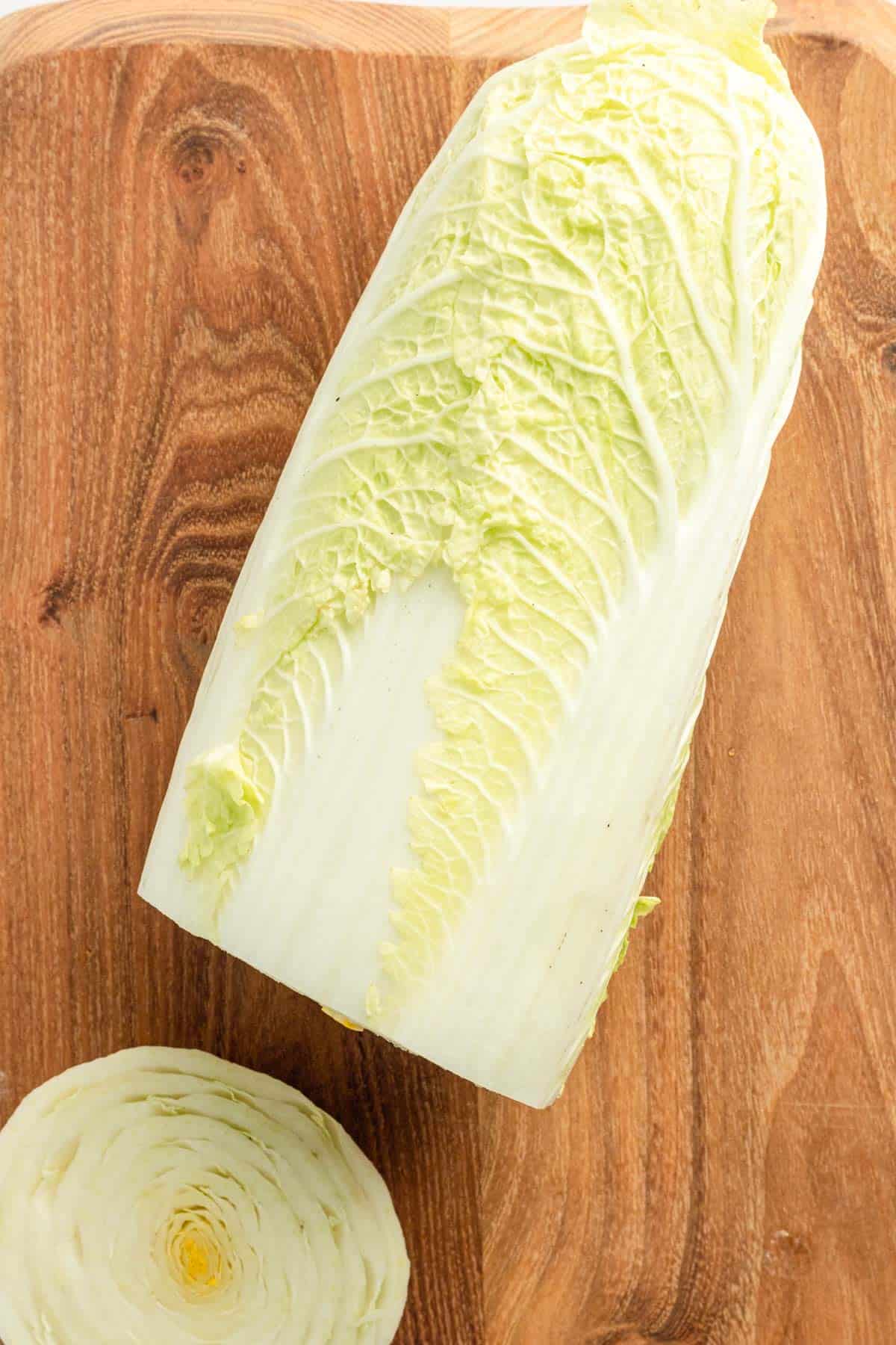 Napa Cabbage leaves.