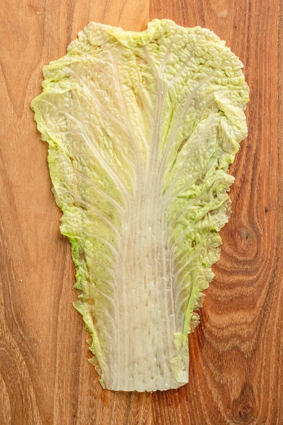 Napa Cabbage leaves.