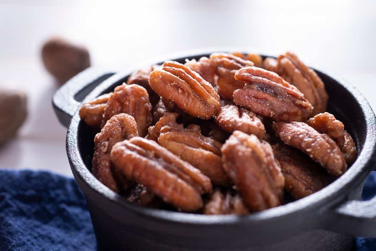 pecans in a bowl.