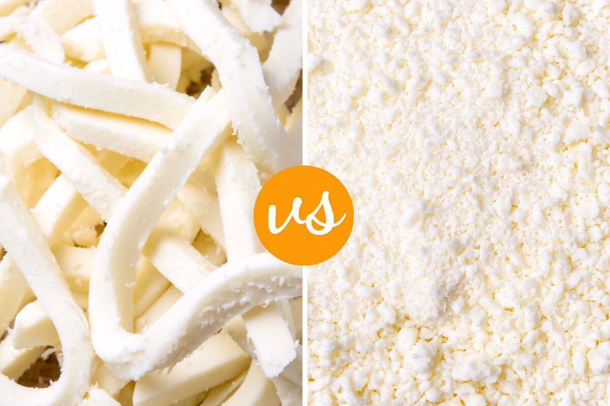 Oaxaca cheese vs queso fresco.