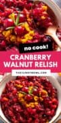 No Cook Orange Cranberry Walnut Relish
