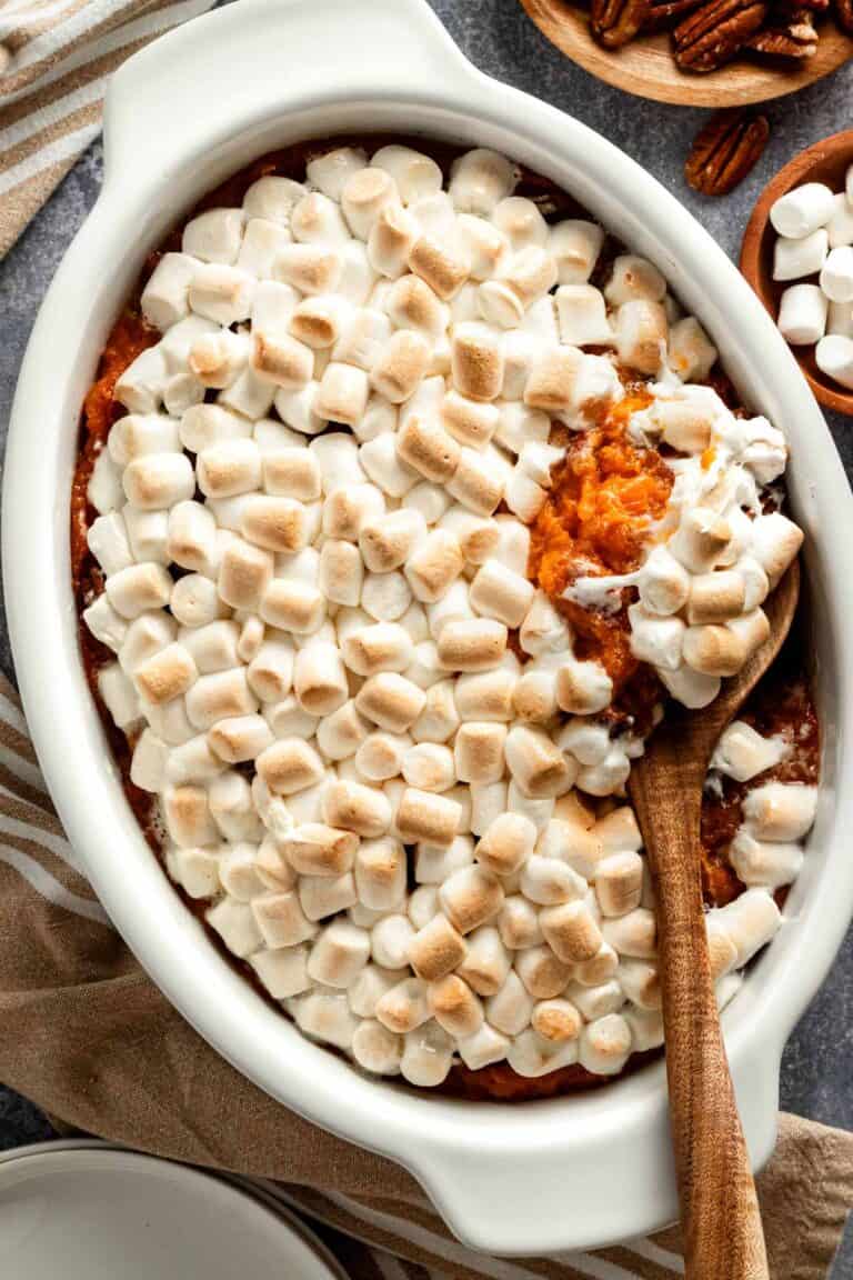 Old Fashioned Sweet Potato Casserole With Marshmallows (Super Easy ...