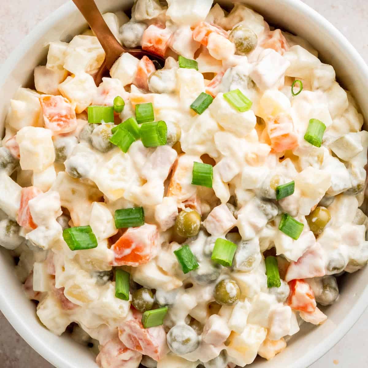 Olivier potato salad - the old school way!