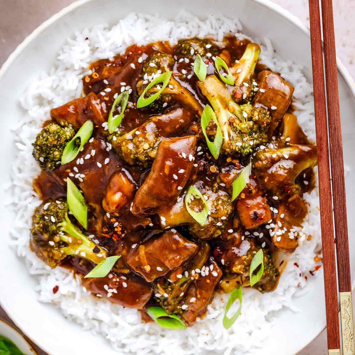 beef and broccoli.