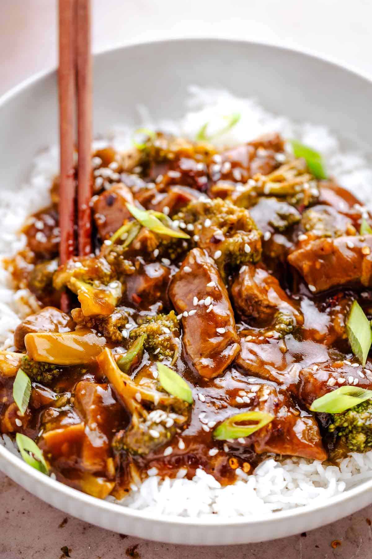beef and broccoli.