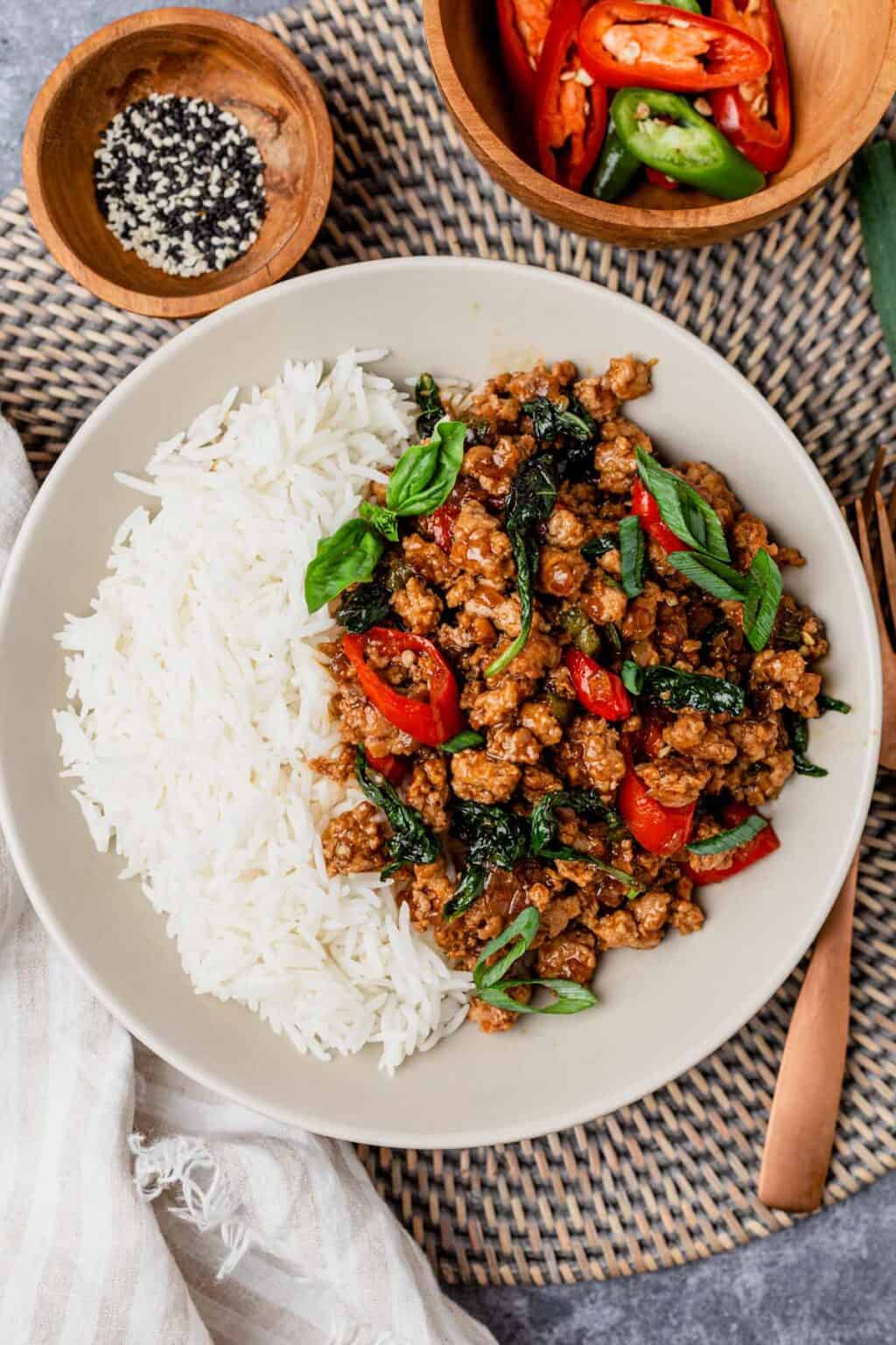 Thai Basil Chicken Pad Kra Pao thai-basil-chicken-pad-kra-pao
