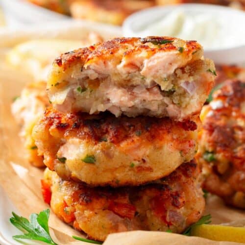 World's EASIEST Pan Fried Salmon Patties