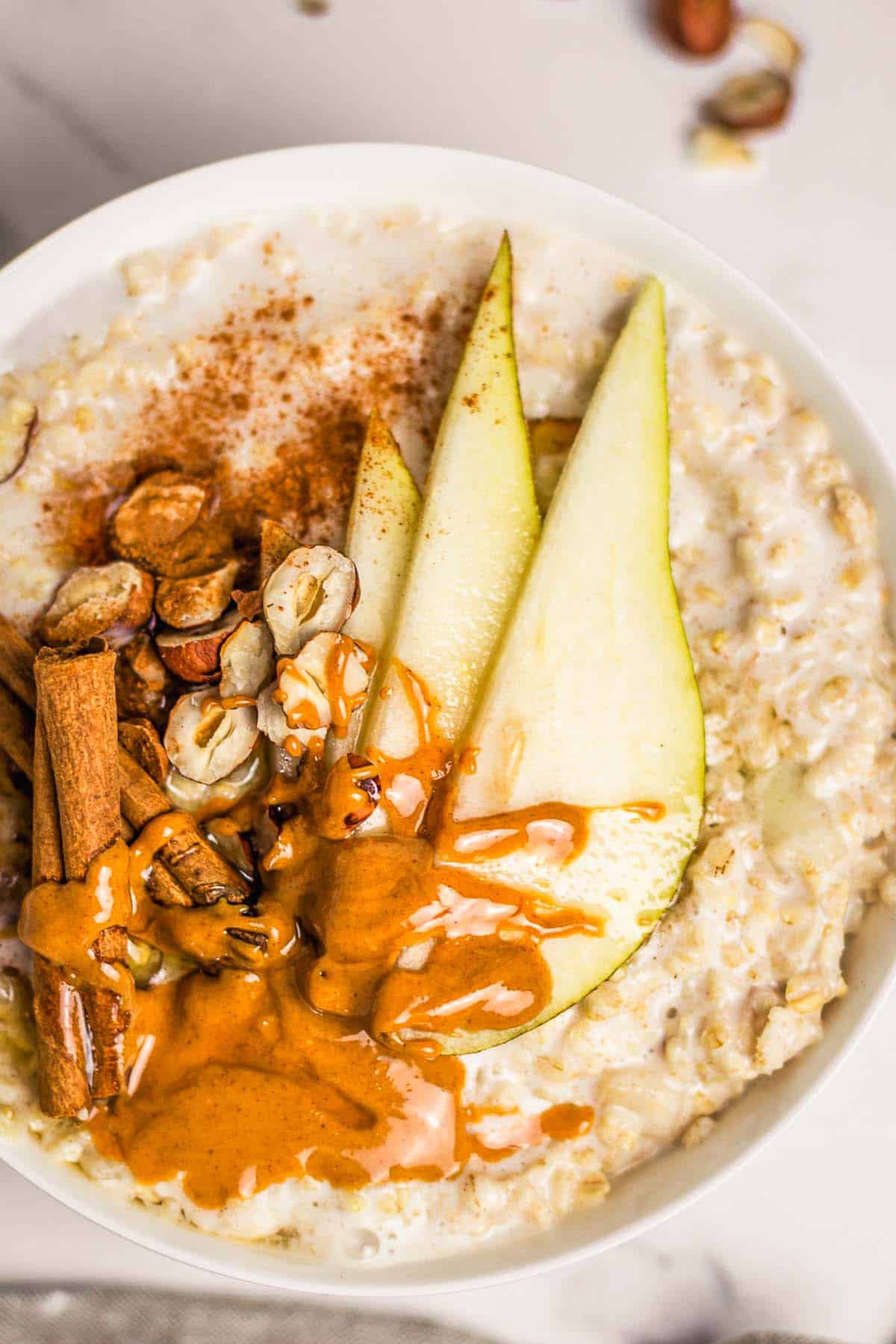 Spiced Pear Porridge Vegan