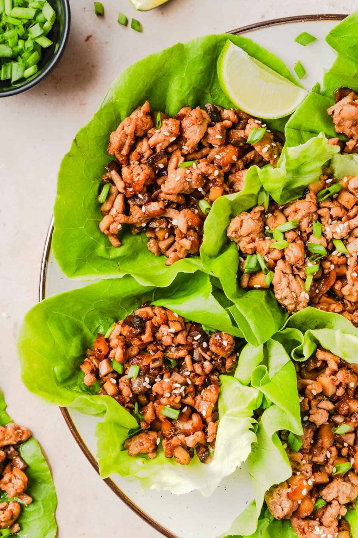 ground chicken lettuce wraps.