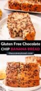 gluten free chocolate banana bread pinterest image