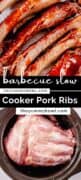 barbecue slow cooker ribs pinterest image