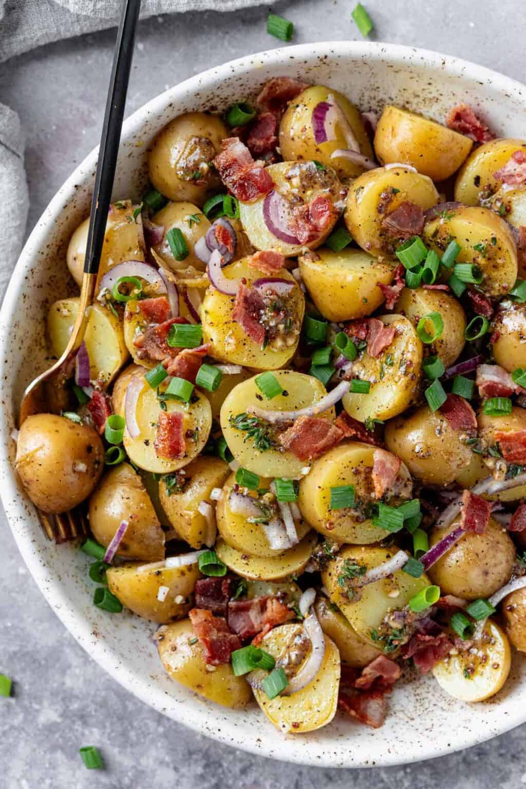 Potato Salad Recipe (No Eggs) - The Yummy Bowl