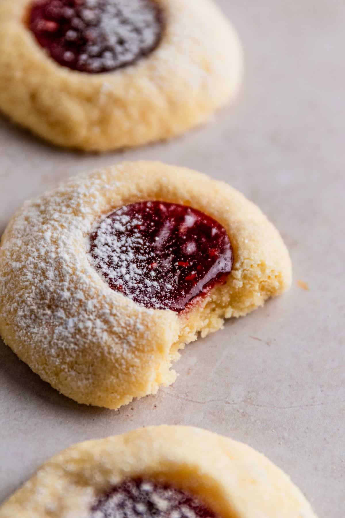 Easy Thumbprint Cookies With Jam ( Vegan, Gluten Free, Dairy Free )