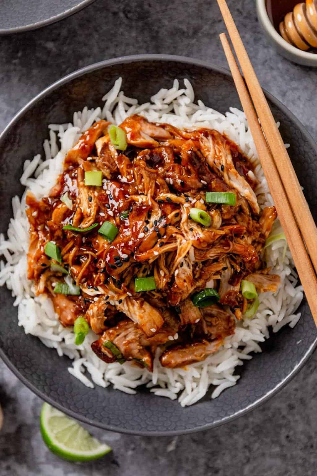 Slow Cooker Honey Garlic Chicken Thighs