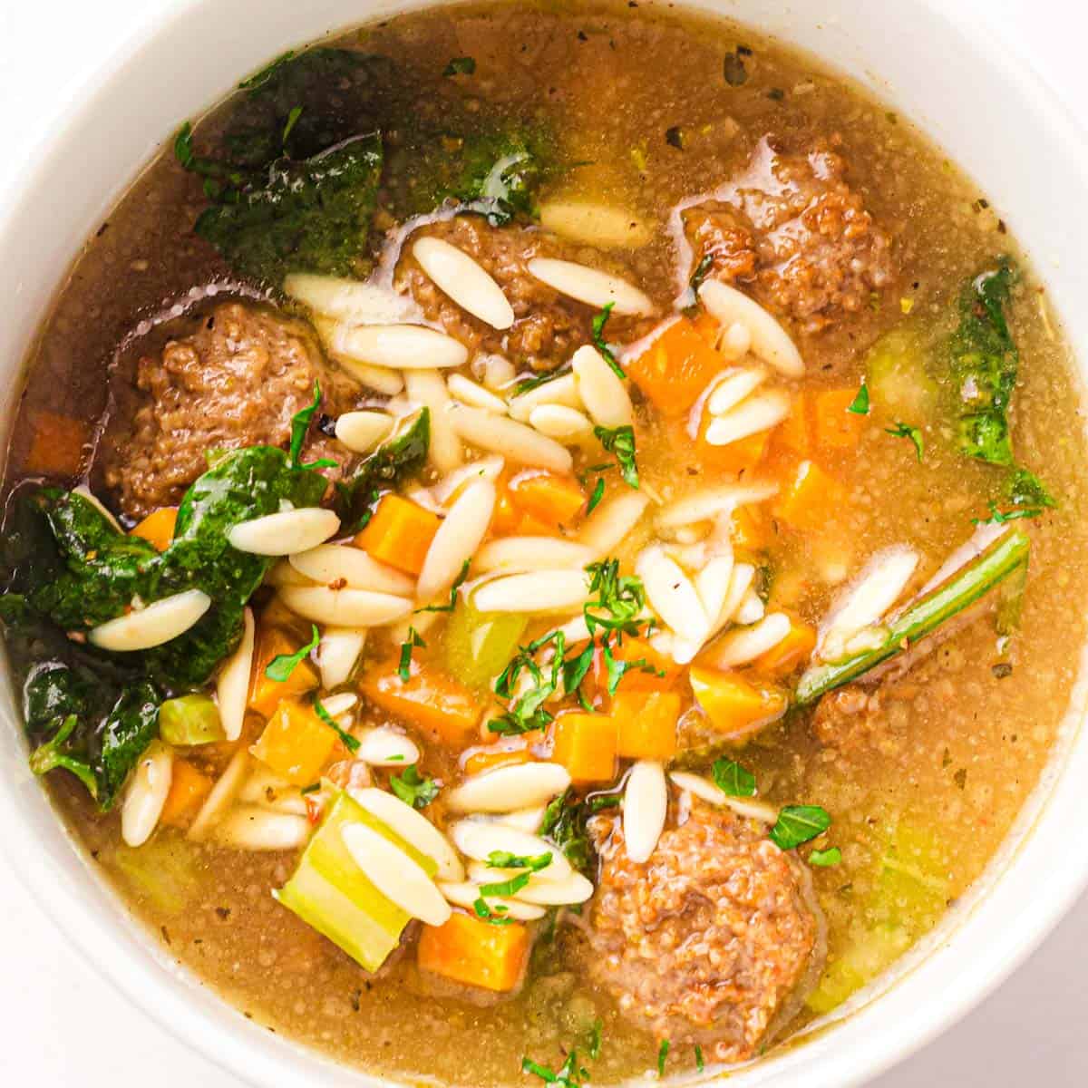 Slow cooker Italian wedding soup