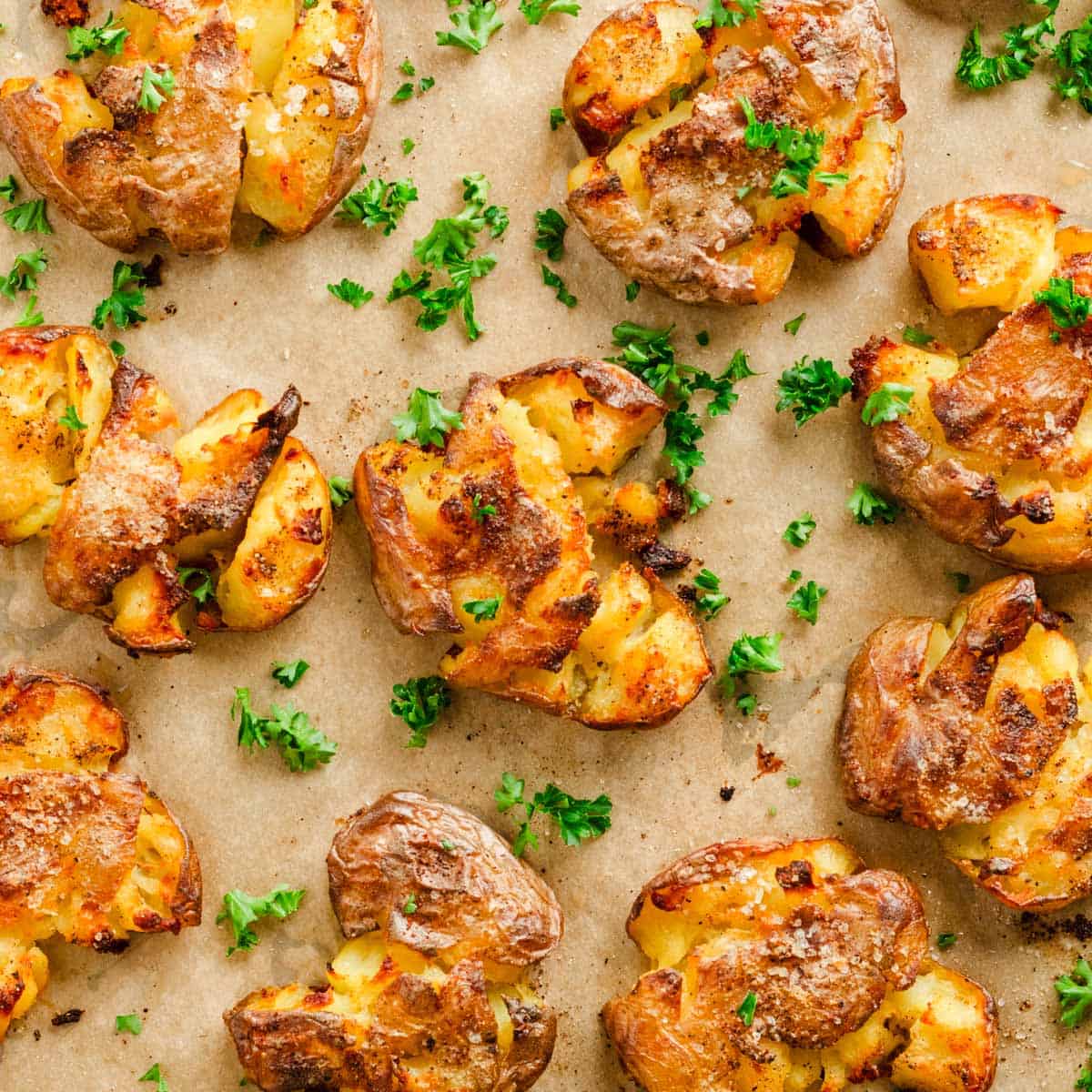 Smashed potato bites.