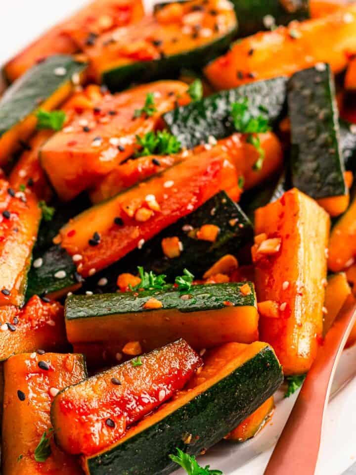 spicy japanese zucchini.