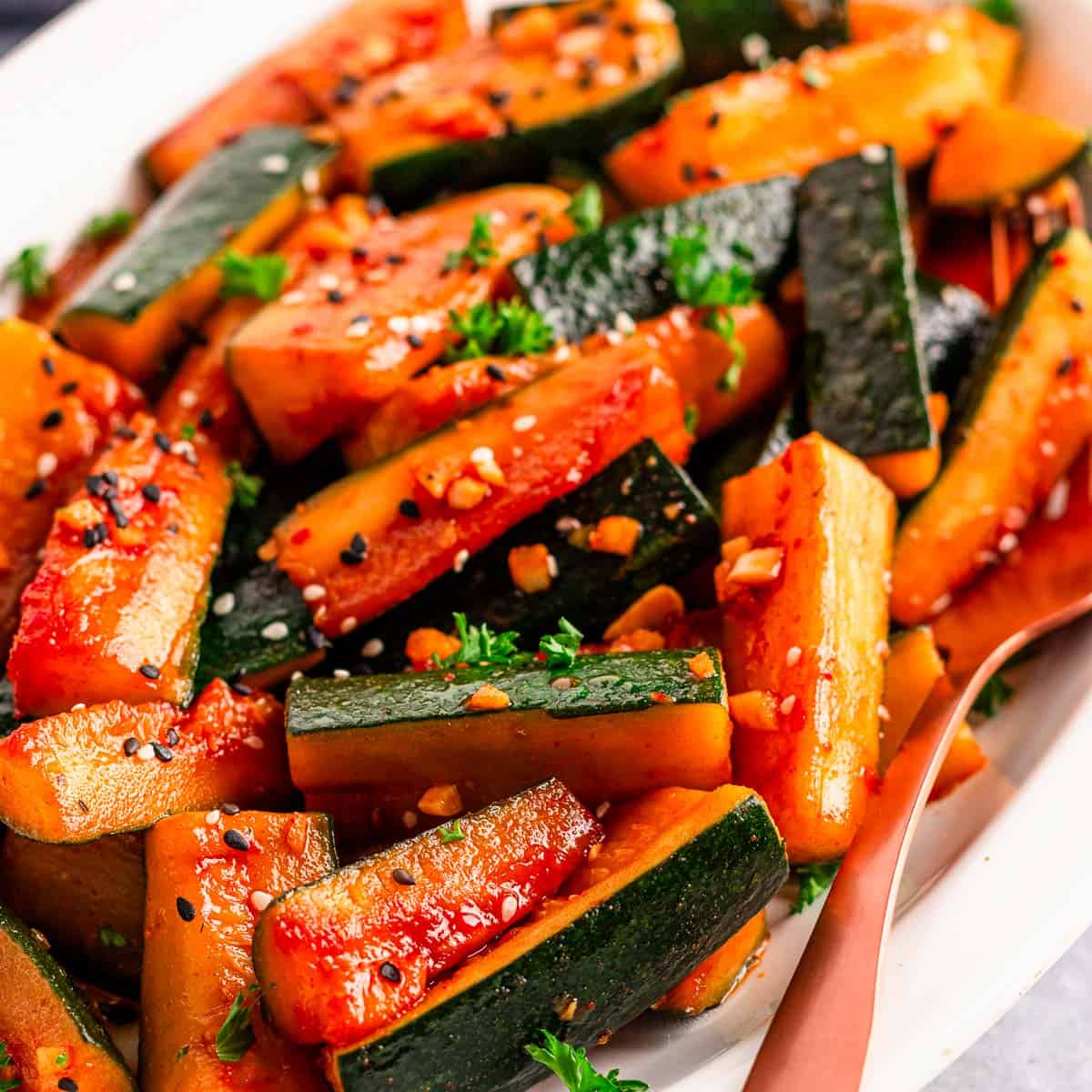spicy japanese zucchini.