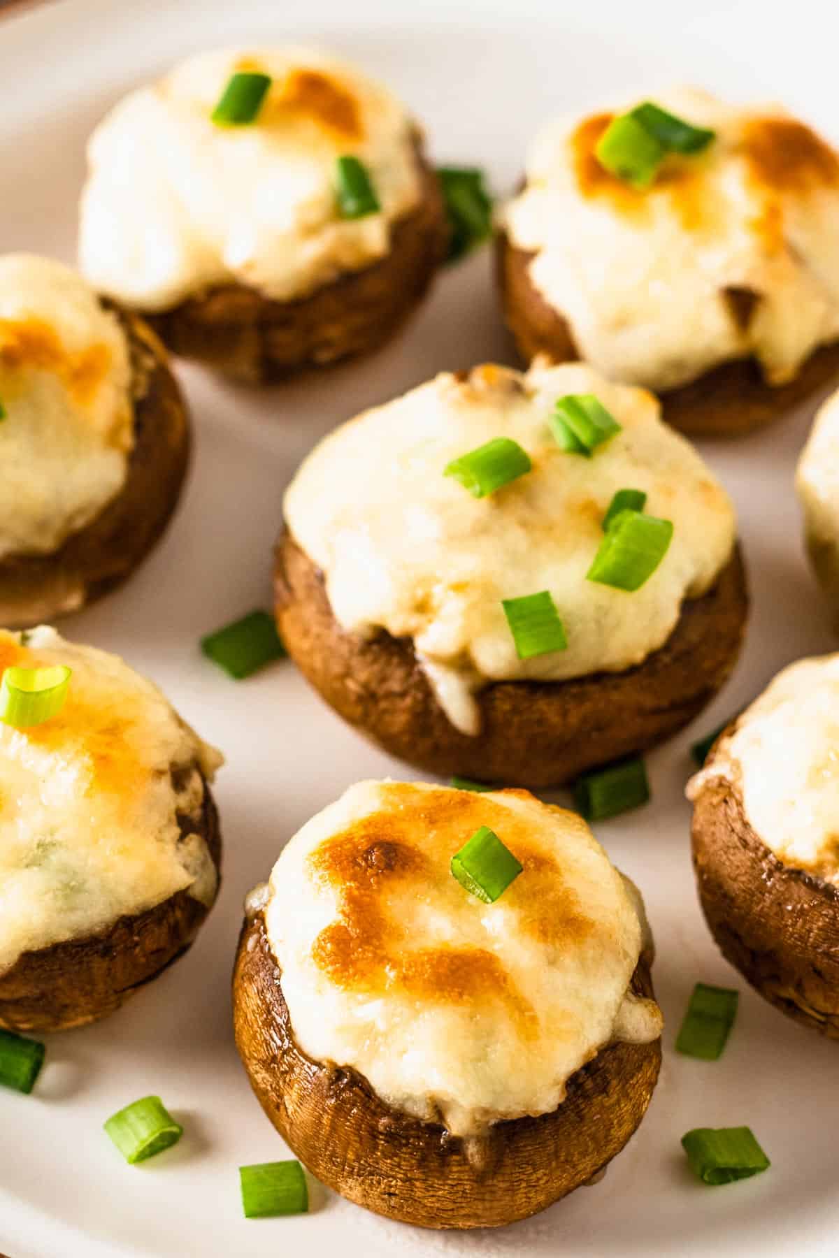 stuffed mushrooms with cream cheese and green onion