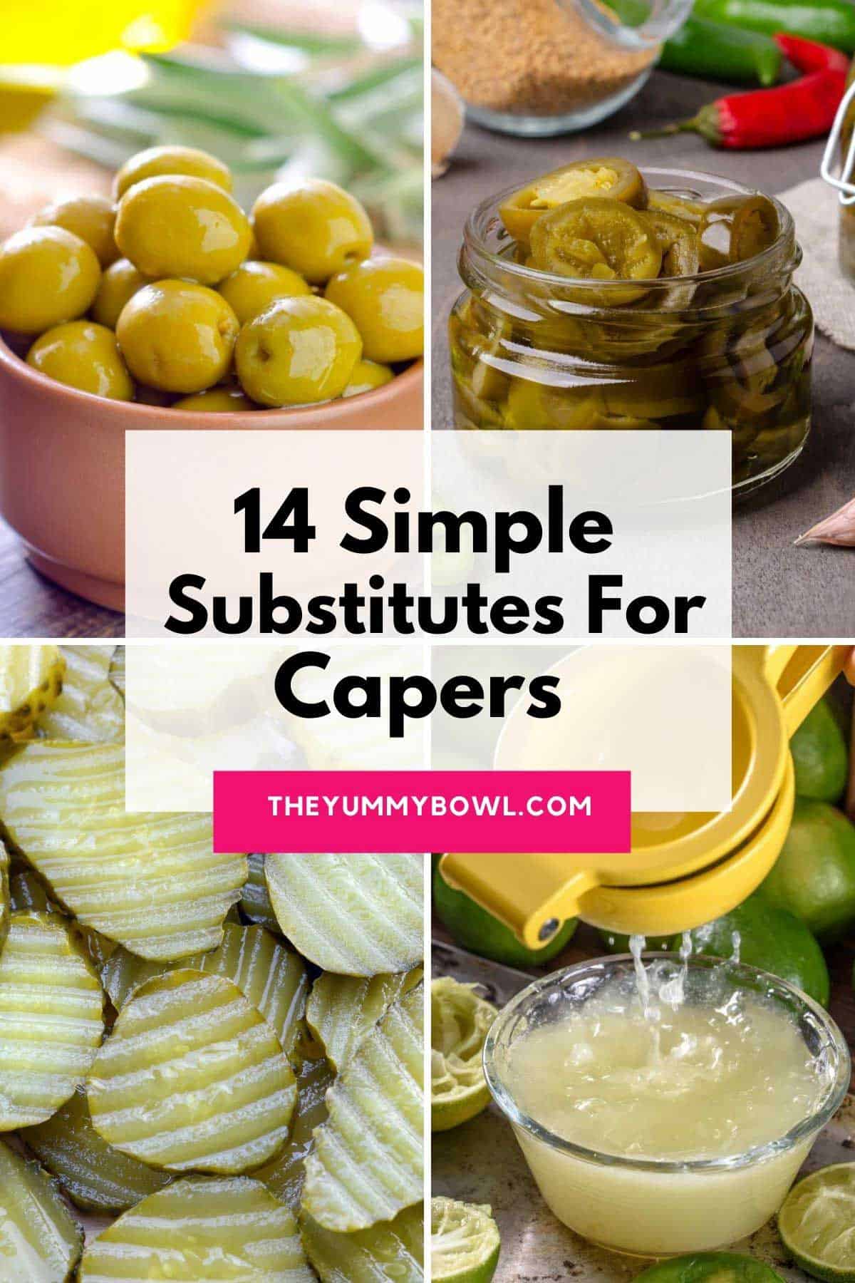 a list of simple substitutes for capers