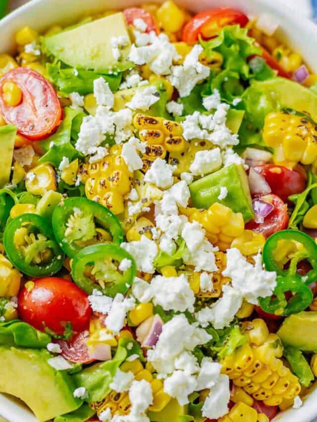 corn avocado summer salad.